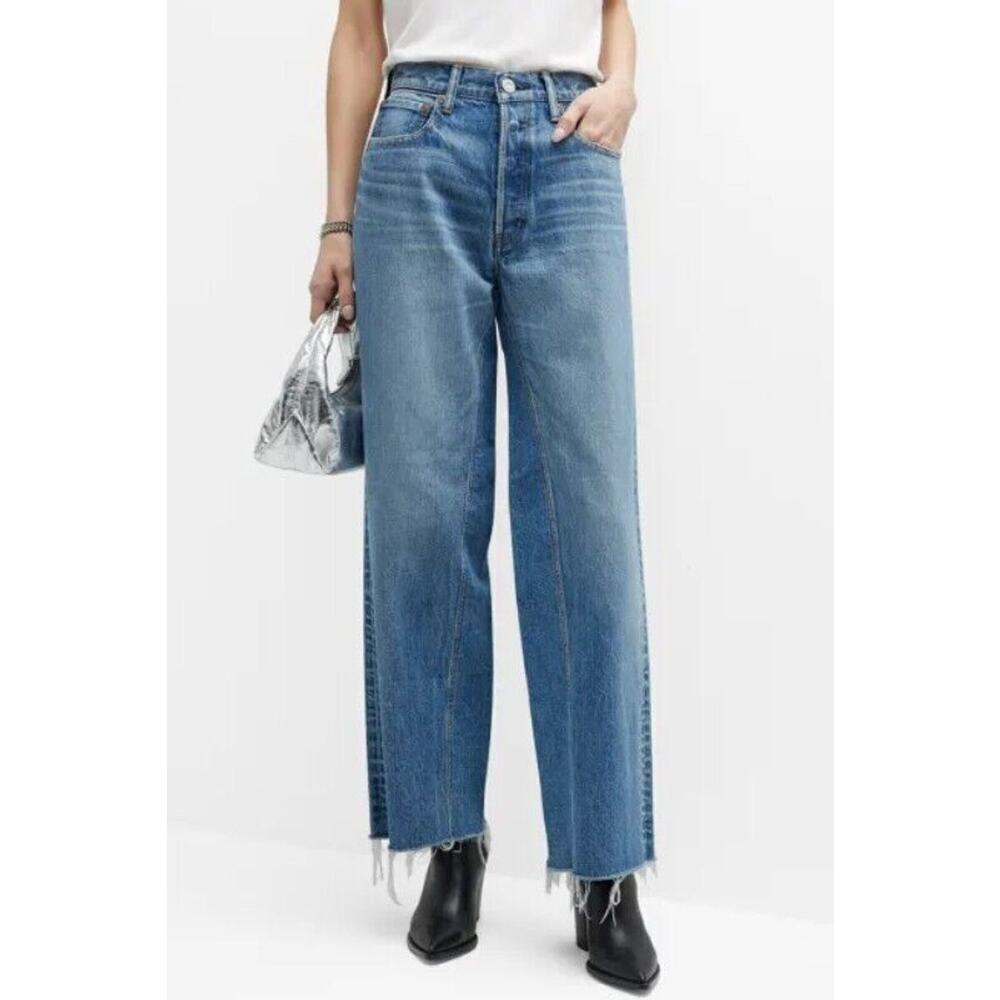 Moussy Vintage Jeans 26 High Rise Raw Hem Ankle Womens Denim